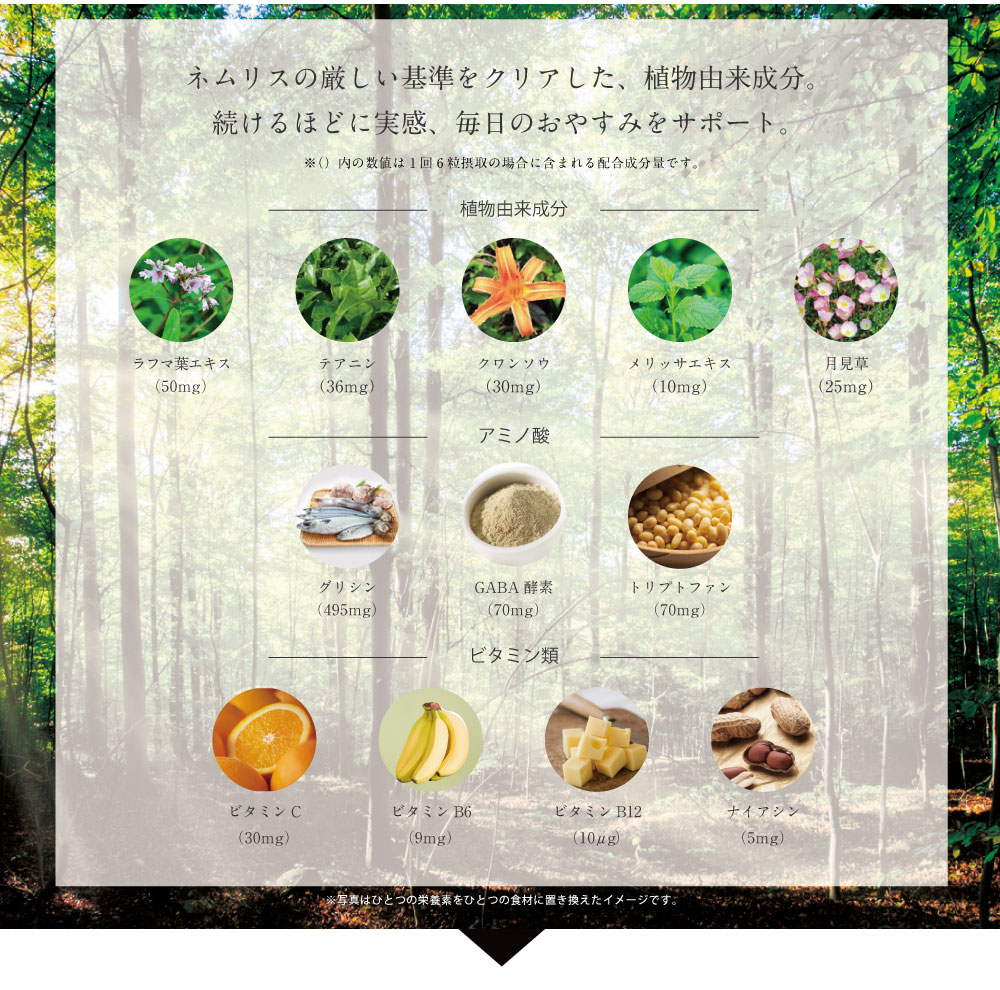 ネムリスの成分