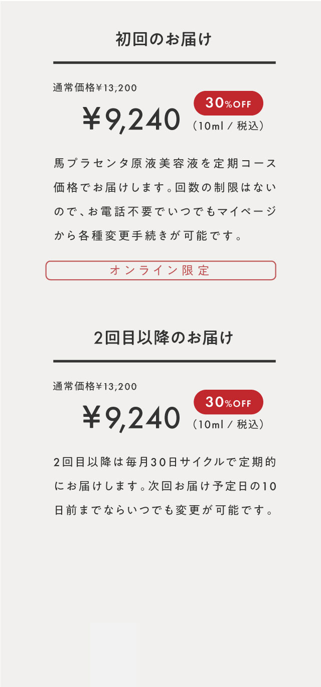 初回キャンペーン価格